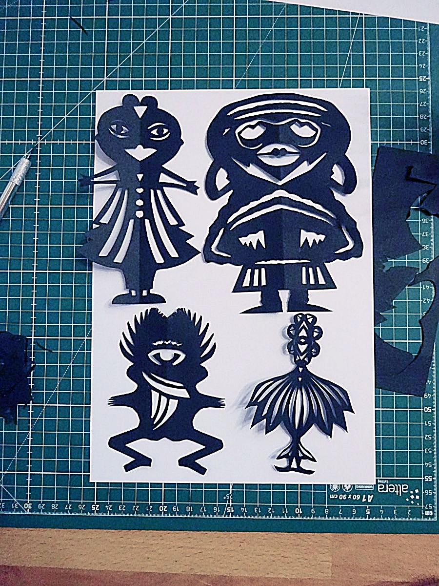 image de l'atelier « Katchina » animé par Caroline Sury à l'espace sans nom