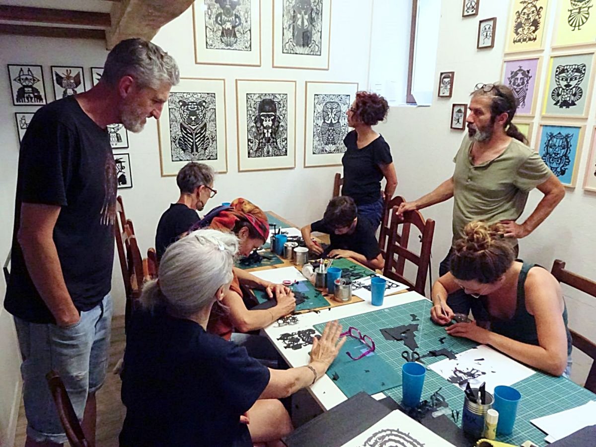 image de l'atelier « Katchina » animé par Caroline Sury à l'espace sans nom