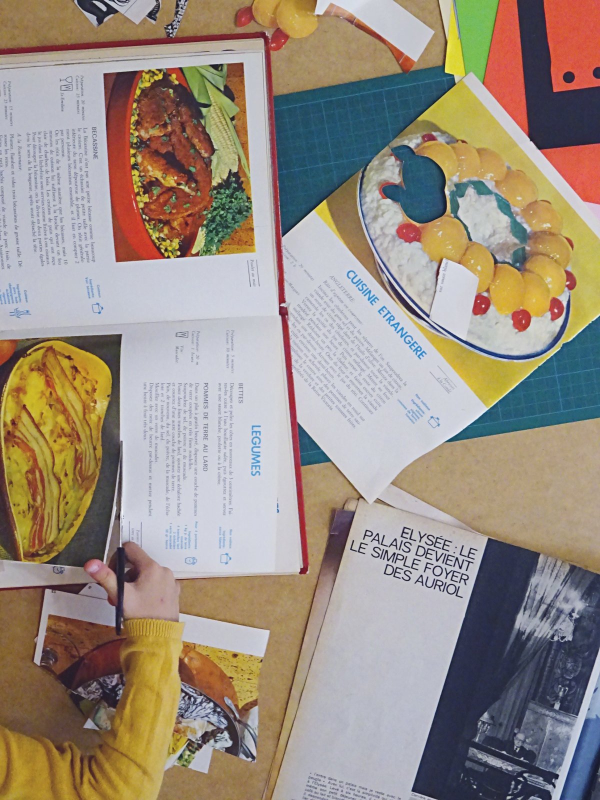 image de l'atelier artistique « Papier-ciseaux-colle » animé par Bill Noir à l'espace sans nom